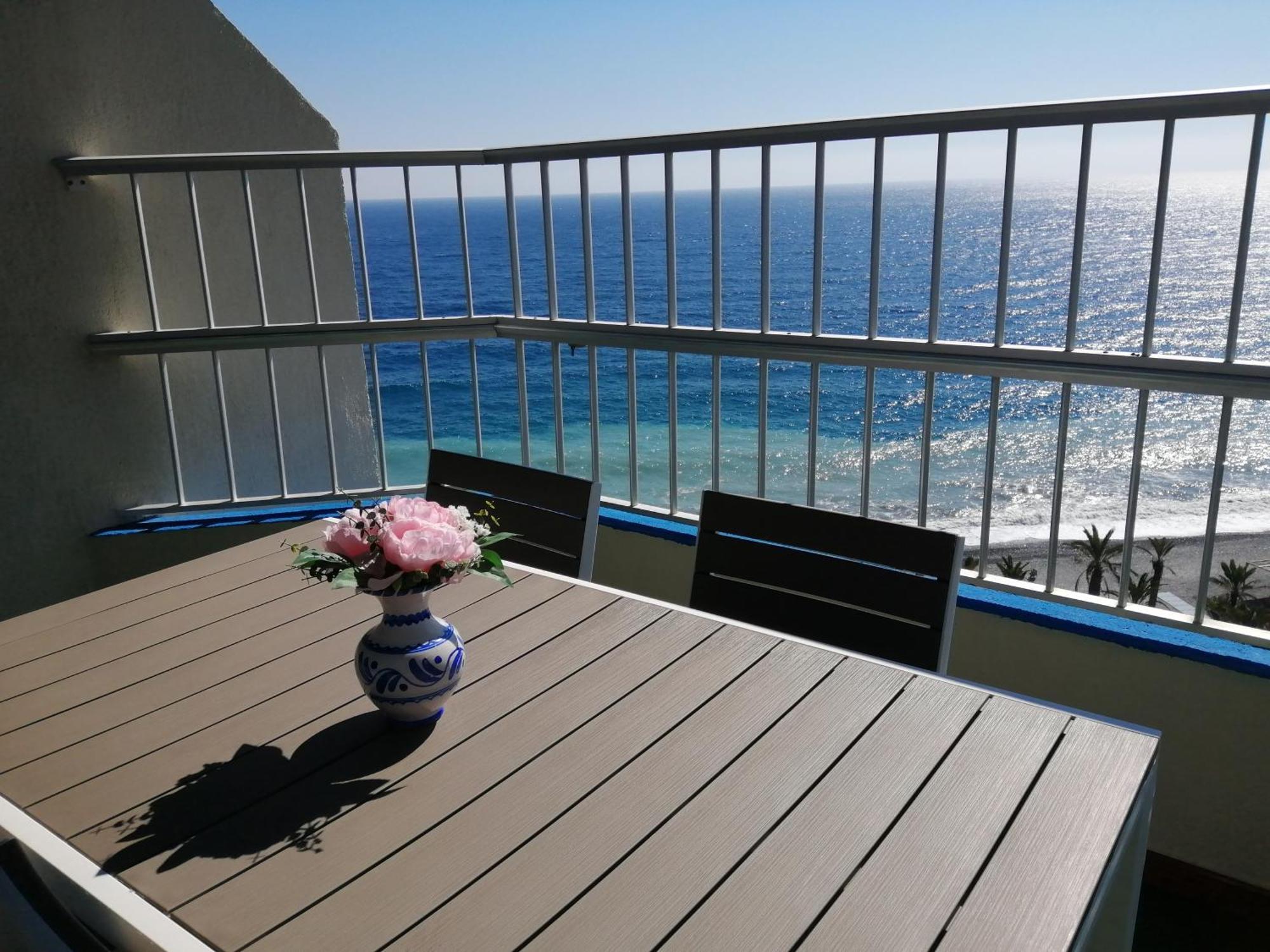Bonito Piso En Primera Linea De Playa อัลมูเญการ์ ภายนอก รูปภาพ